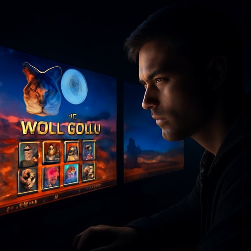 bdjl Wolf Gold মরুভূমি চাঁদের পটভূমি